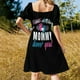 thumbnail image 3 of Rosa o azul: ¡mamá te ama! - Vestido de manga corta Baby Gender Reveal Falda de verano para mujer vestido de noche para mujer 2025, 3 of 6