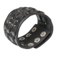 thumbnail image 3 of Brazalete de Cuero PU Sunnimix Pulseras Negro, 3 of 7