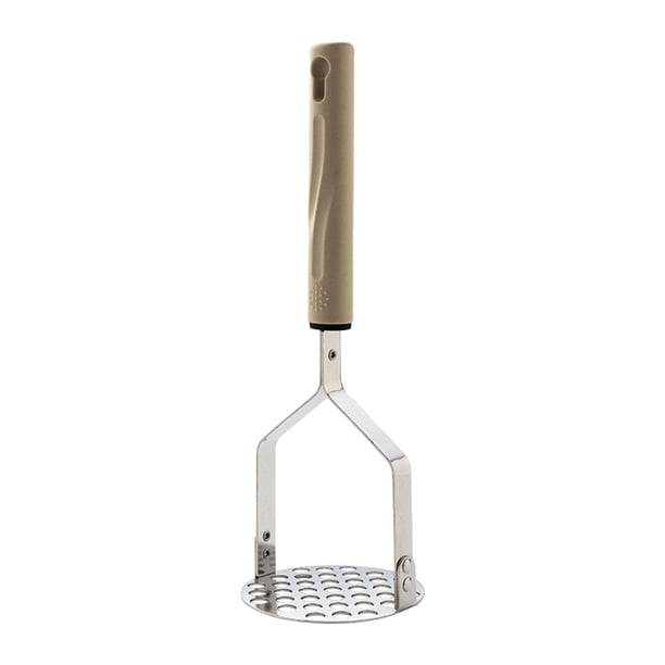 Machacador de patatas de acero inoxidable para un puré cremoso | Mango ergonómico de fácil agarre y orificio para colgar | Herramienta de cocina para papillas, verduras y purés