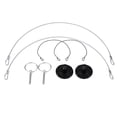 thumbnail image 2 of Universal CNC Billet Aluminum Racing Bonnet Hood Pin Latch Lock Appearance Kit for Custom Car Look, 2 of 8