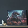 thumbnail image 3 of Logiee Urban Mechanical Dragon Print Canvas Wall Art ,Art Poster,Canvas Decorative Picture,Decor Wall Pictures for Living Room Bedroom Bathroom,Ready to Hang, 3 of 6