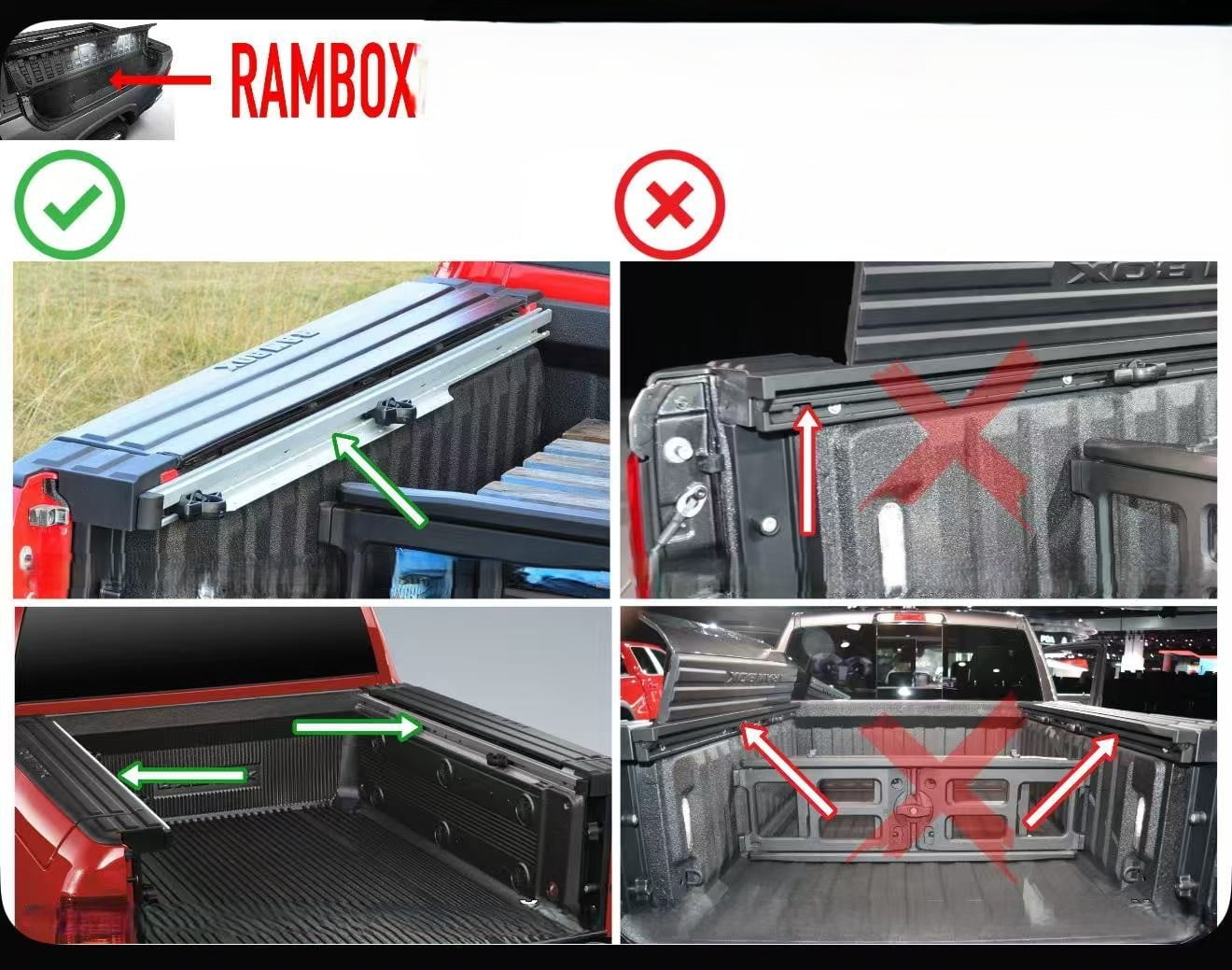 5.7Ft Retractable Truck Tonneau Bed Cover FOR 2009-2021 Dodge RAMBOX 1500