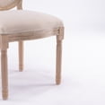 thumbnail image 6 of JINS & VICO French Country Wood Dining Side Chairs, Beige (Set of 2), 6 of 9