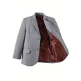 thumbnail image 2 of Wehilion Boys Jacket Slim Fit Kids Wedding Outfit Boys Blazer Up Size 8Y, Gray, 2 of 5