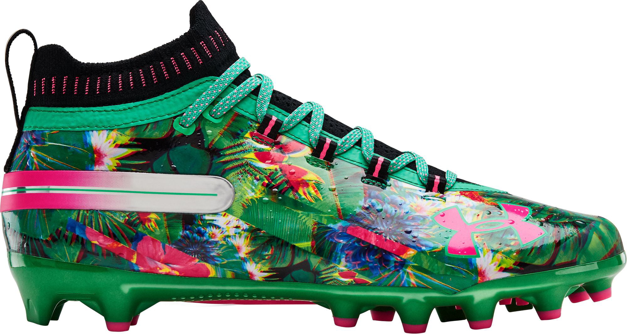 under armour green football cleats