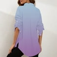 thumbnail image 5 of ZyeKqe Womens Shirts 1/2 Sleeve Lapel Blouse Ladies Summer Casual V Neck Button down Tops, 5 of 9