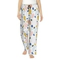 thumbnail image 2 of Goofa Geometric Spots Printed Soft Pajama Pants for Women, Wide Leg Comfy Casual Lounge Yoga Pants-Small, 2 of 9