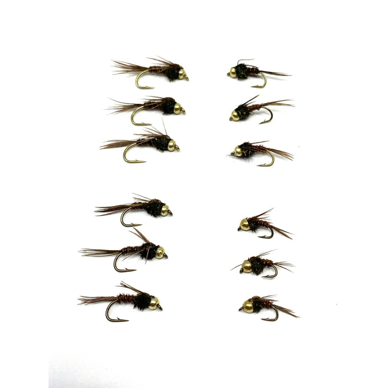 Pheasant Tail Nymph Assortment 12 PC Hook Size (10, 12, 14, 16