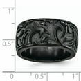 thumbnail image 6 of Edward Mirell Black Ti Casted 11mm Band, 6 of 7