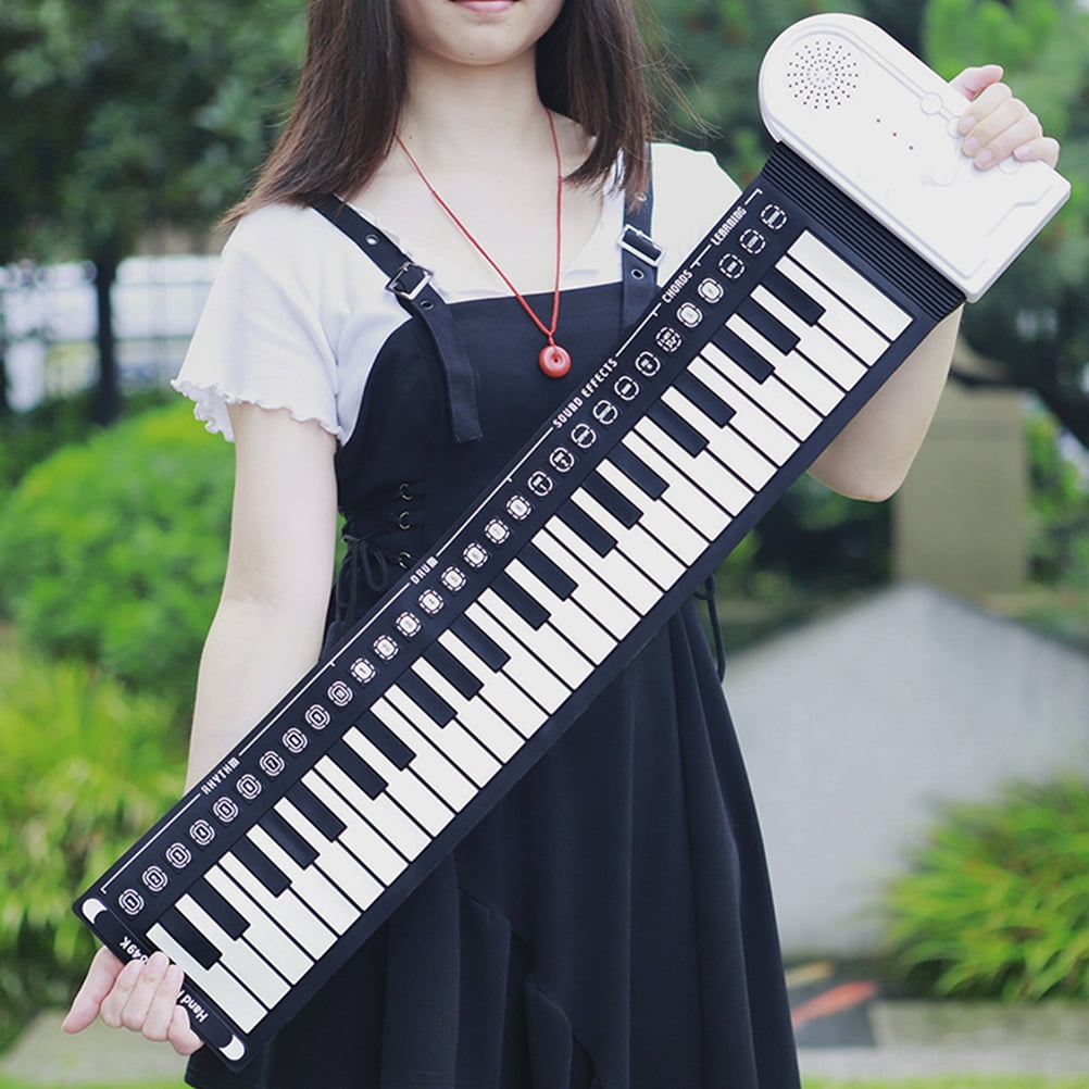 Greenadscape 1 Set Foldable Roll-Up Piano for Musical Education and Home Use
