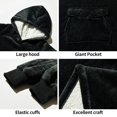 thumbnail image 3 of Manta portátil con capucha Krifey de gran tamaño con capucha Sherpa, 3 of 6