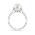 thumbnail image 2 of ANGARA South Sea Cultured Pearl Solitaire Crown Ring in 925 Sterling Silver for Women | June Birthstone, Birthday, Anniversary, Jewelry Gift for Women | Pearl Ring, 2 of 8