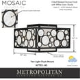 thumbnail image 2 of Minka Metropolitan - Mosaic - 2 Light Flush Mount In 10 Inches Tall and 15, 2 of 2