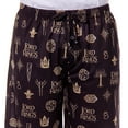 thumbnail image 4 of The Lord Of The Rings Pajamas Men's Tree Of Gondor Crown Rune PJ Lounge Shorts, 4 of 6