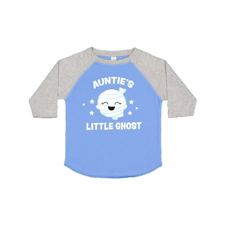 

Inktastic Cute Auntie s Little Ghost with Stars Gift Toddler Toddler Girl T-Shirt