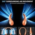 thumbnail image 5 of Portable Fan, Cooling Neck Fan for Outdoor Indoor Gift for Women Men, Orange, 5 of 5