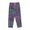 thumbnail image 4 of Xecao Rainbow Animal Skin Women's Straight Lounge Pajama Pants: The Epitome of Relaxed Sleepwear, 4 of 9