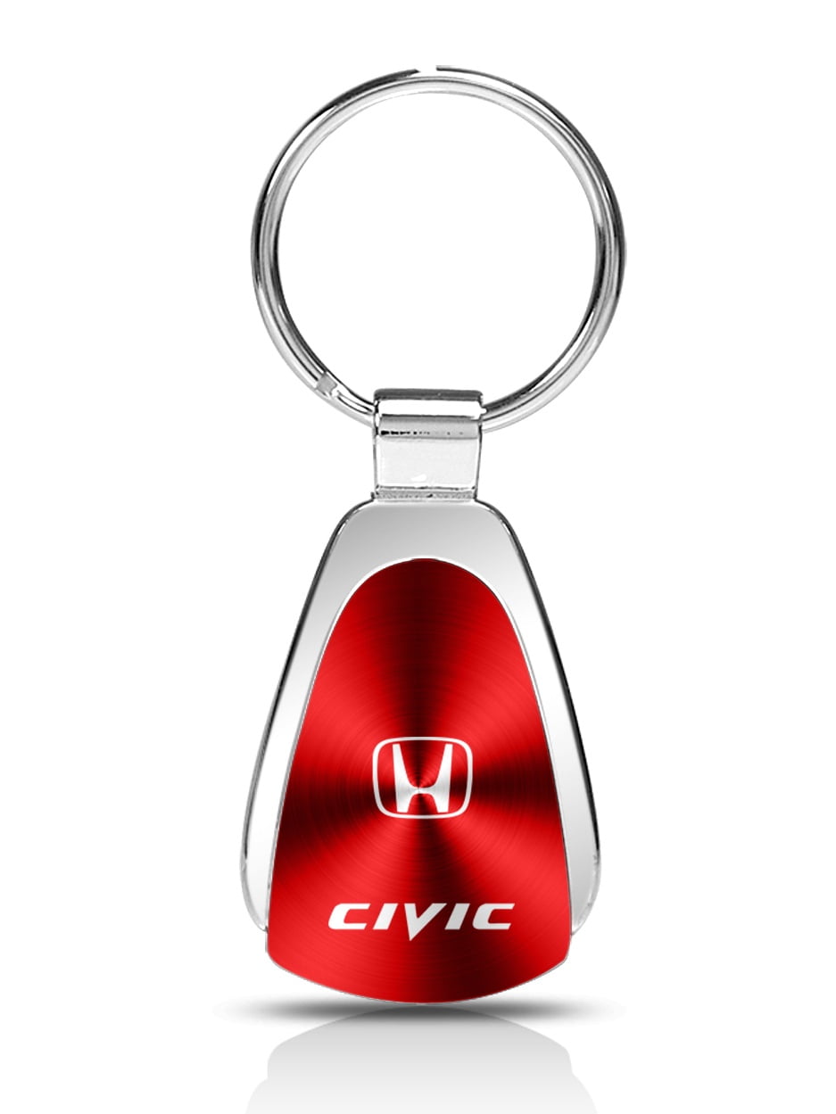 Honda Civic Red Tear Drop Key Chain 