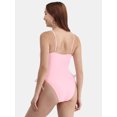 thumbnail image 4 of No Boundaries Women's and Women's Plus Cinched High Leg One Piece Swimsuit, Sizes XXS-XXL, 4 of 5