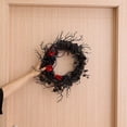thumbnail image 4 of 15.7 Inch LED Halloween Wreath Door Wreath Party Decorations Halloween Ornament for Front Door Decorations, 4 of 7