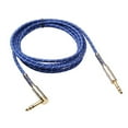 thumbnail image 2 of Cable de Instrumento Estéreo de 6,35 Mm Conector en ángulo de 6,3 Mm a Conector de 6,3 Mm Hugo  Cable de audio de conector auxiliar, 2 of 7