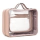 thumbnail image 2 of Bolso de tocador Bolso de almacenamiento de cosméticos para damas Caja de soporte de cosméticos de PVC para viajar (Rosa L), 2 of 8