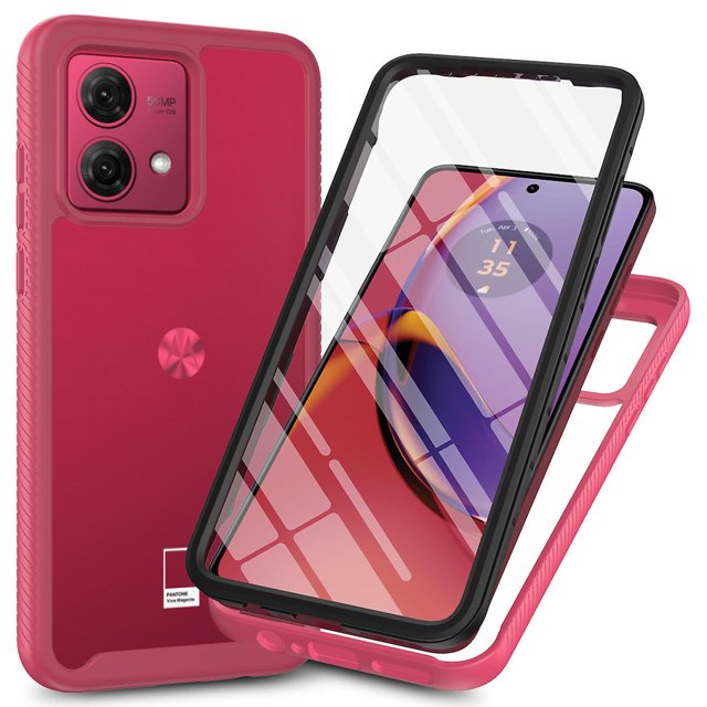 Para Motorola Moto G84 5G Funda protectora para teléfono con protector de pantalla PET