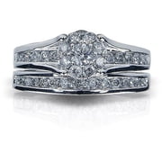 1 Carat T.w. Round Diamond 10kt White Go