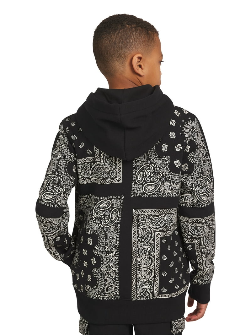 snoopiさま Dogg Supply by Snoop Dogg Boys' Paisley Long Sleeve Pullover