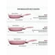 thumbnail image 5 of Juego Xtellar De 3 Sartenes Antiadherentes De Mármol,sarten Cocina Color Rosa, 5 of 5