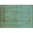 thumbnail image 1 of Ahgly Company Indoor Rectangle Oriental Light Blue Industrial Area Rugs, 2' x 5', 1 of 4