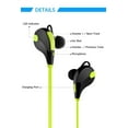 thumbnail image 5 of Bluetooth Headphones Sport Wireless Earbuds In-Ear Stereo Earphones with Mic (Bluetooth 4.0, 5 Hours Play-time, CVC 6.0 Noise Cancelling, IPX4 Sweatproof ) - Green, 5 of 8