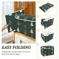 thumbnail image 2 of Yayeee Collapsible Cube Storage Bin with Lid Fabric Closet Decorative Basket with Handles, Green Christmas Trees, 2 of 7