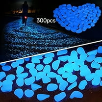 LAMIRO Solar Glow Rocks Assorted Decorative Stones, 100 Pcs Bag