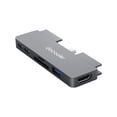 thumbnail image 1 of docooler 7-in-1 Type-C Hub with USB3.0 Audio HD Port TF Card Slots Compatible with Pro Type-C Phone Tablet Laptop, 1 of 7