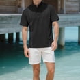 thumbnail image 6 of Men's Henley Short Sleeve Shirt Breathable Moisture Wicking Tee Cotton Soft Business Casual Summer Tops, 6 of 8