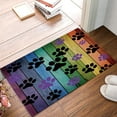 thumbnail image 2 of Dirty Dog Paw Prints Doormats Dog Mat for Muddy Paws Entrance Front Door Rug Outdoors/Indoor/Bathroom/Kitchen/Bedroom Floor Mats,Non-Slip Low-Profile Welcome Doormat for Dog Lovers,18 x 30 inch, 2 of 6