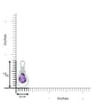 thumbnail image 3 of ANGARA Natural 1 ct Amethyst Infinity Pendant with Diamond in 925 Sterling Silver for Women (Size-8x6mm) | February Birthstone, Anniversary, Jewelry Gift for Women | Natural Amethyst Necklace, 3 of 7