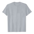 thumbnail image 2 of Fesfesfes Plus Size T Shirts Women Summer Crewneck Solid Color T-shirts Fashion Comfortable Female Blouses Tops 4(S), 2 of 9