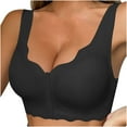 thumbnail image 4 of Xucatan Front Closure Bras for Women No Underwire Push Up Bra Plus Size Full Coverage Deep V Bralette Wireless T-Shirt Bra U Back Christmas gifts, 4 of 7