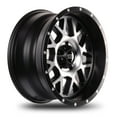 thumbnail image 2 of 18x9 Mudder Trucker MT859 Mutiny Black with Machined Face 5x127 5x5 ET-12 wheel rim, 2 of 5