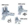 thumbnail image 2 of 32Pc 2020 Series 3 Way End Corner Bracket Connector for European Standard 6mm T Slot 20x20mm Aluminum Extrusion Profile, 2 of 6
