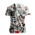 thumbnail image 2 of Rebaike Men's All-Over Print Graphic T-Shirt Abstract Street Art Design, 2 of 7