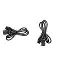 thumbnail image 1 of Cable de extensión de alimentación IEC 320 C13 a C14 de 2 piezas para impresora, 1 of 7