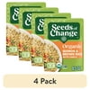(4 pack) Seeds of Change Organic Quinoa & Brown Rice with Garlic, Organic Food, 8.5 Ounce Pouch