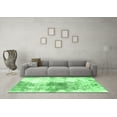 thumbnail image 3 of Ahgly Company Indoor Square Abstract Emerald Green Modern Area Rugs, 7' Square, 3 of 4