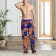 thumbnail image 2 of Balery Vintage USA Flag Pantalones de pijama para hombre, pijama ultraligero, pantalón de descanso-Large, 2 of 6