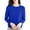 Blue, variant on HAPIMO Base Layer Shirt Tops Crewneck Long Sleeve Travel Hiking Tee T Shirt Pullover Sweater for Women Purple S