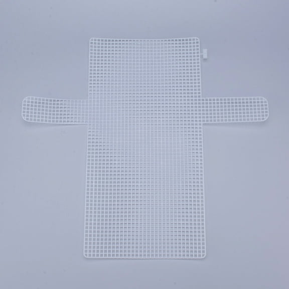 10 pc Plastic Mesh Canvas Sheets for Embroidery Acrylic Yarn Crafting Knit and Crochet Projects White 36.5x40x0.15cm Hole: 4x4mm