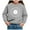 Grey, variant on Zshosam Crew Neck Sweatshirt Kids Girls Crewneck Sweatshirt Long Sleeve Pullover Tops Sweatshirts,White 2 Years